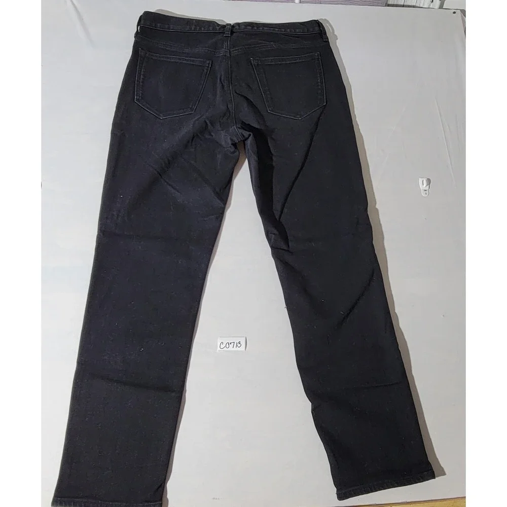 Banana Republic Mens Slim Fit Black Jeans 34x32 Cotton Blend Stretch Denim